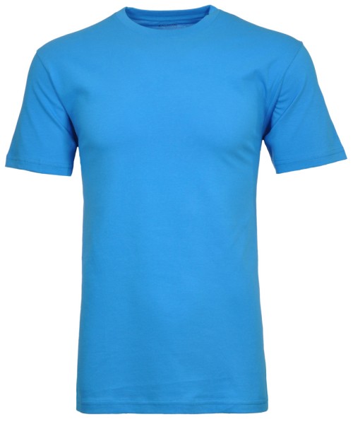 T-Shirt Extra Lang Herren von Ragman, Rundhals in Blau